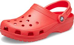 crocs Unisex Adult Classic Flame Red Clog (10001-8C1)