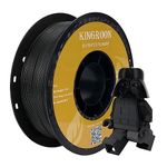 Kingroon PLA, Black PLA Filament 1.75 mm is for The 3D Printer, Filament Black PLA, 1KG Filament Dimensional Accuracy +/- 0.03 mm,3D Printer Filament PLA with Spool Wound Neatly