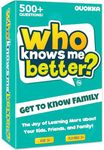 QUOKKA Fun Board Game for 8 10 Year Olds - Family Card Game for Kids Ages 6 7 and Adults - Who Knows Me Better | Guess Questions | Easy to Learn - Get to Know Your Friends & Family