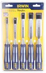 Irwin Marples M444 Blue Chip Bevel Edge Chisel - Set of 5, M444/S5