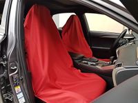 Throw Over Seat Cover Set, Slip On Car Seat Covers, Red Universal Front Pair, Airbag Safe