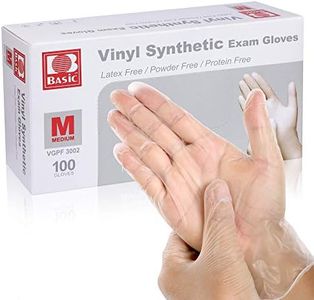 UC UC Global Trade Inc Disposable Medical Exam Vinyl Gloves - Examination Clear Glove Medical Grade Latex-free Powder-free Non-sterile Food Safe 100Pcs