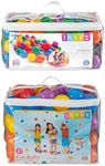 Intex Plastic Multi-Colored Balls for Bounce Houses (100 Large & 100 Small)