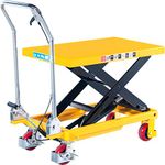 Loadsurfer 500kg Mobile Scissor Lift Hydraulic Lifting Platform Table Trolley Cart Truck