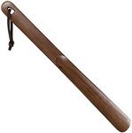 muso wood Shoe Horn Long Handle for Seniors,Wooden Shoehorn for Men, Women, Kids,Pregnancy(Walnut 14.5")