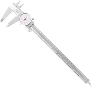 PECtools 12 Inch Dial Caliper, DIN 862 Double Dial Inch/Metric Caliper, 0-300mm, 0.001"/0.02mm Resolution, Stainless Steel, Shock Resistant, with Case