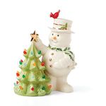 Lenox 894906 Happy Holly Days Snowman Lit Figurine