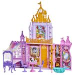 Disney Princess Fold ‘n Go Celebration Castle, Folding Dollhouse with Furniture and Accessories, Toy for Girls 3 Years and Up