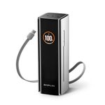 EcoFlow Laptop Power Bank 27650mAh 300W, Built-in 140W Retractable Cable, 4-Port Portable Charger 140W Battery Pack Travel Charger, For iPhone 17/16/15 Series, Samsung Galaxy, MacBook, iPad