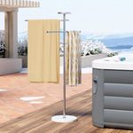 Natural Marble Outdoor Towel Rack w