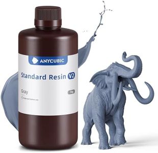 ANYCUBIC Résine Standard V2 Imprimante 3D Resine UV 405nm, Haute Résistance, Haute Ténacité et Faible Odeur, Résine Photopolymère pour l'Impression 3D LCD/DLP/SLA, Gris 1KG