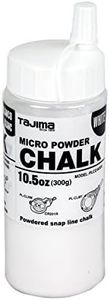 TAJIMA Micro Chalk - White 10.5 oz (300g) Ultra-Fine Snap-Line Chalk with Durable Bottle & Easy-Fill Nozzle - PLC2-W300