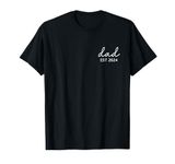 Dad Est 2024 Promoted to Daddy Pregnancy Announcement T-Shirt