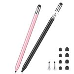 StylusLink Pen For iPhone And iPad,3-In-1 Universal Capacitive Thin Stylus Pen For Touchscreens,Compatible With Apple iPhone/iPad/Air/Mini/Pro/Chromebook&All Other Touchscreen(2Pcs+10Tips)