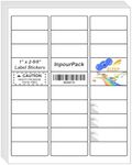 InpourPack 1" x 2-5/8" Shipping Return Address Labels for Laser Inkjet Printer, 30 UP Labels for Amazon FBA, White Blank Mailing Labels (100 Sheet / 3000 Labels)