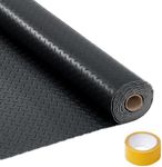 GarveeTech 7.5x25 ft Garage Floor Mat, 2.8 mm Thickened Non-Slip PVC Garage Mat Roll, Diamond Plate Floor Protector Mat for Garage, Under Car Parking Mat for SUVs, Trucks, Sports Car, Indoor Use
