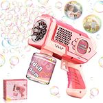 Lcenno Bubble Gun for Kids Bubble Machine for Boys Girls Toddlers Automatic Blower Toys Summer Bubbles Maker for Ages 3 4 5 6 7 8 Outdoor Party Birthday for Kids (Pink)