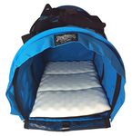 SturdiBag XL Pet Travel Carrier: Flexible Height for Cat and Dog Soft Sided with Safety Clips and Seatbelt Straps | Blue Jay, 20" x 16" x 12" (PN: SB3-BJ)