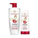 L'Oreal Paris Total Repair 5 Shampoo, 640ml (With 10% Extra) And L'Oreal Paris Total Repair 5 Conditioner, 175ml (With 10% Extra)
