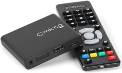 Micca 4K Ultra-HD Digital Media Player for USB Drives and MicroSD Cards, Digital Signage, H.265/HEVC H.264/AVC MP4 MKV Videos MP3 Music JPG Photos, 4K HDMI, Analog AV, Auto Play and Resume