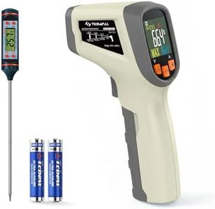 Tilswall Infrared Thermometer, Laser Temperature Gun -58°F~1112°F,Off-White