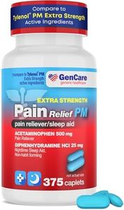GenCare - Extra Strength Acetaminophen PM 500 mg (375 Tablets) | Value Saving Pain Relief & Sleep Aid for Adults | Works Fast & Non Habit Forming Headache Medicine | Helps with Aches & Joint Pain