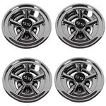 Dr.Acces Golf Cart 8" SS Wheel Covers Hub Caps, Set of 4PCS Fits on Yamaha Club CAR EZ-GO Golf Cart and Most Brand Golf carts(Silver)