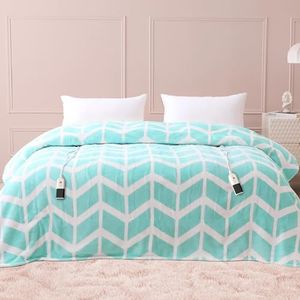 VENTIMI Electric Blanket Queen Size, 84" x 90" Heated Blanket with 9 Heat Levels & 2-4-8-10 Hours Auto Off, Fast Heating Blanket with ETL & FCC Certification, Green