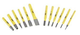 Stanley 418299 Punch and Chisel Set (12 Pieces), Yellow