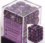 Chessex Dice Vortex Purple D6 12mm 36 Piece Dice Set