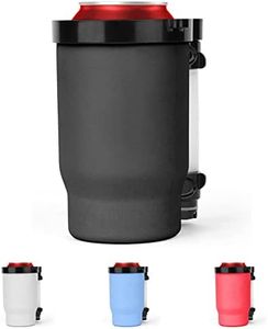 Portable Can Cooler/Cup With A Detachable, Bnesi 2 Pcs Expandable, Hose To Funnel Your Drink (Black)