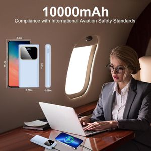 Power Bank 10000mAh Fast Charging – 22.5W USB-C Portable Charger with LED Display