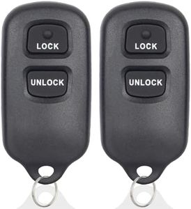 Key Fob Replacement Keyless Entry Remote Control Compatible with 2000-2008 Toyota Tundra | Highlander | Rav4 | FJ Cruiser | Celic | Echo | Prius | Yaris | Scion xA, HYQ12BBX HYQ12BAN-2 Packs