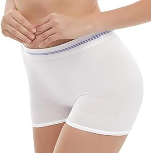 CARER BEAUTY Maternity Knickers, 5 Pcs Postpartum Pants High Waist Underwear Pregnancy Seamless Soft Breathable for Maternity/C-Section Recovery/Incontinence White (S/M)