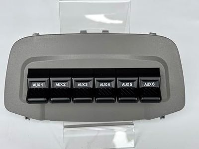 OEM Style Auxiliary Switch Bank Kit,Plug&Play Aux Switch Panel Dash 6 Buttons 6x30A for Ford Super Duty F150 F150 F250 F350 F450 F550 (F150 2015-2021), Grey Color
