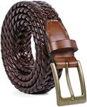 JASGOOD Braided Woven Belt for Men 