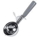 Ice Cream Scoop Dishers Spoon Cookie Scoop Icecream Scooper Food-Grade Batter Cupcake Dispenser Home Restaurant Kitchen Tool (7.2CM-Grey)