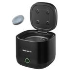 Sonic Spa Cordless Ultrasonic Retainer Cleaner with Boostab Tablets – 45kHz Battery Powered, Portable Cleaning Pod for Retainers, Aligners, Dentures, Mouthguards & Oral Appliances (Black)