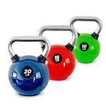 UK Fitness Kettlebell Set Steel Kettle bells 10lb 15lb 20lb Strength cardio weights set training cardio strength weight loss equipment Plus 30 day free access to unlimited home gym workout