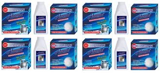 ATOMIC Dishwasher Starter [Combo Pack OF 4]- Dishwasher Detergent 4 X 900 GM, Salt 4 X 900 GM, Atomic Rinse Aid for Dishwasher Liquid - 4 X 400ml | India's # 1 Dishwashing Brand