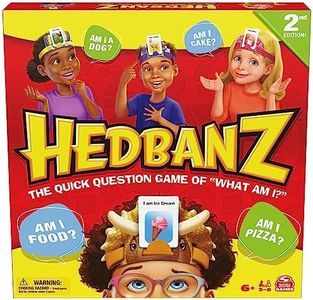 Hedbanz 2nd Edition Picture Guessing Board Game — Family Games | Games for Family Game Night | Kids’ Games | Card Games for Families and Kids Aged 6 and up