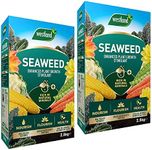 Seaweed Garden Plants Food Fertilizer - Pack of 2 x 2.5kg Organic Seaweed Enhanced Plant Growth Stimulant with Topline Card. Garden Fertilisers for Vegetable Plants, Fruits or Flowers.