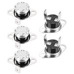 uxcell KSD301 Thermostat 60°C/140°F 10A Normally Open N.O Adjust Snap Disc Temperature Switch for Microwave Oven Coffee Maker 5pcs