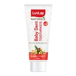 LuvLap Naturals 100% Natural Baby Toothpaste 50g, Bubble Fruit Flavour, SLS & Fluoride Free Kids Toothpaste, Removes Plaque, Prevents Bacteria, Ensures White Teeth, Neutral pH, 12M+