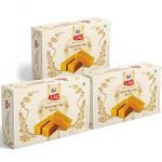 Lal Sweets Mysore Pak Signature (400gm pack of 3)| Made with Special Cow Desi Ghee | Melts in Mouth | Healthy and Delicious Sweets | Traditional Taste of Mysuru | Indian Mithai