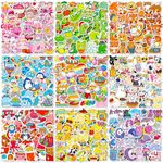 600 Pcs Cute Stickers for Kids, Water Bottle Stickers, Waterproof Vinyl Aesthetic Sticker for Laptop Scrapbook Skateboard Computer Mixed Colorful Sticker Packs for Teens Kids Girls Adults