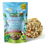 Bird Street Bistro Parrot Food All Natural & Organic Grains and Legumes, Healthy, Non-GMO Fruits, Vegetables, Healthy Nuts, and Spices - No Fillers, Sugars, Dyes or Sulfites