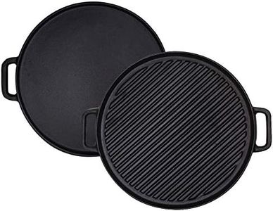 Reversible 12-Inch Double Handled Cast Iron Stovetop Grill/Griddle