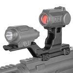 SPINA OPTICS Tactical Group Type Hydra Mount Risers for Night Vision Laser Red Dot Sight Combo Mount Base Adapter Rail 20mm Scope Mount (black)