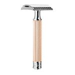 MÜHLE TRADITIONAL R41 (Rose Gold) Double Edge Safety Razor (Open Comb) For Men - Perfect for Every Day Use, Barbershop Quality Close Smooth Shave Safety Razor for Beginners, Birthday, Father's Day Gift for Him, Men | Unique German Design